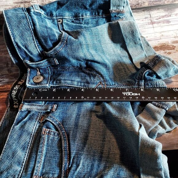 Express Blue Jean Shorts for Women - Picture 8 of 11